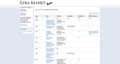 Desktop Screenshot of ezrakeshet.com